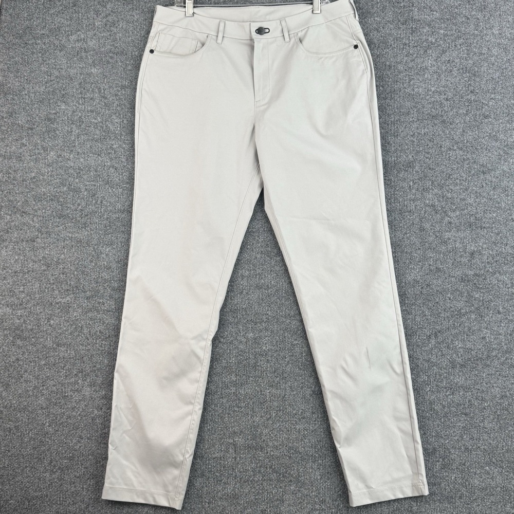 Public Rec Dealmaker Pants Mens 34x34 Gray Performance 5 Pocket Stretch Zip